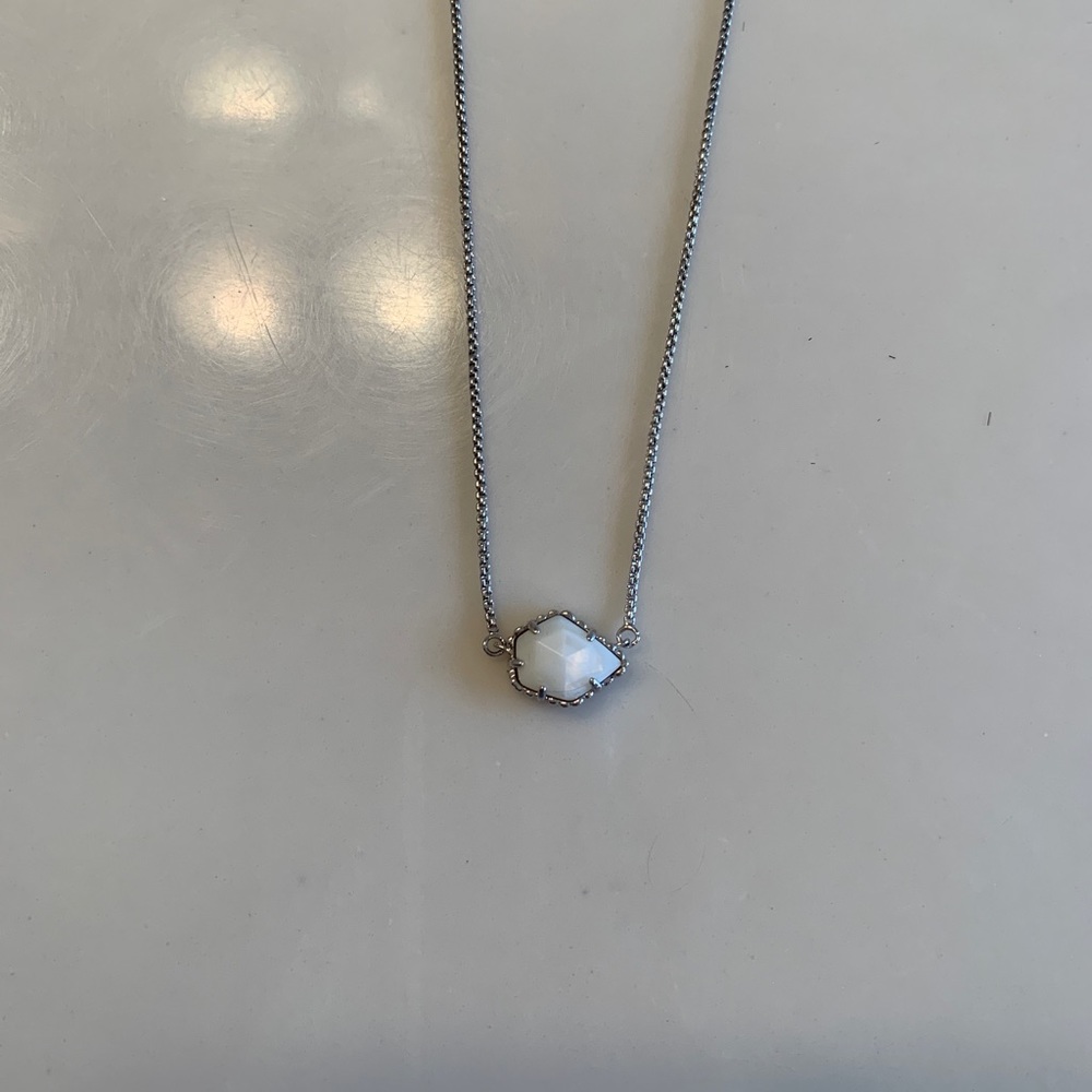 Kendra Scott Silver & White Necklace